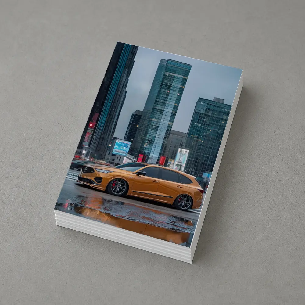 Acura MDX Stance City Rainy Street – Postcards