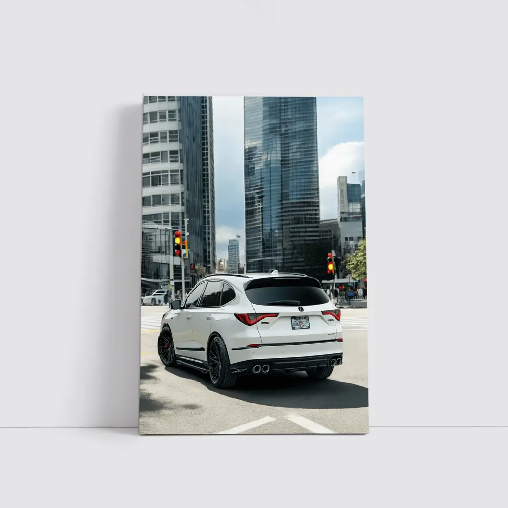 Acura MDX Type S City Street White – Wall Art