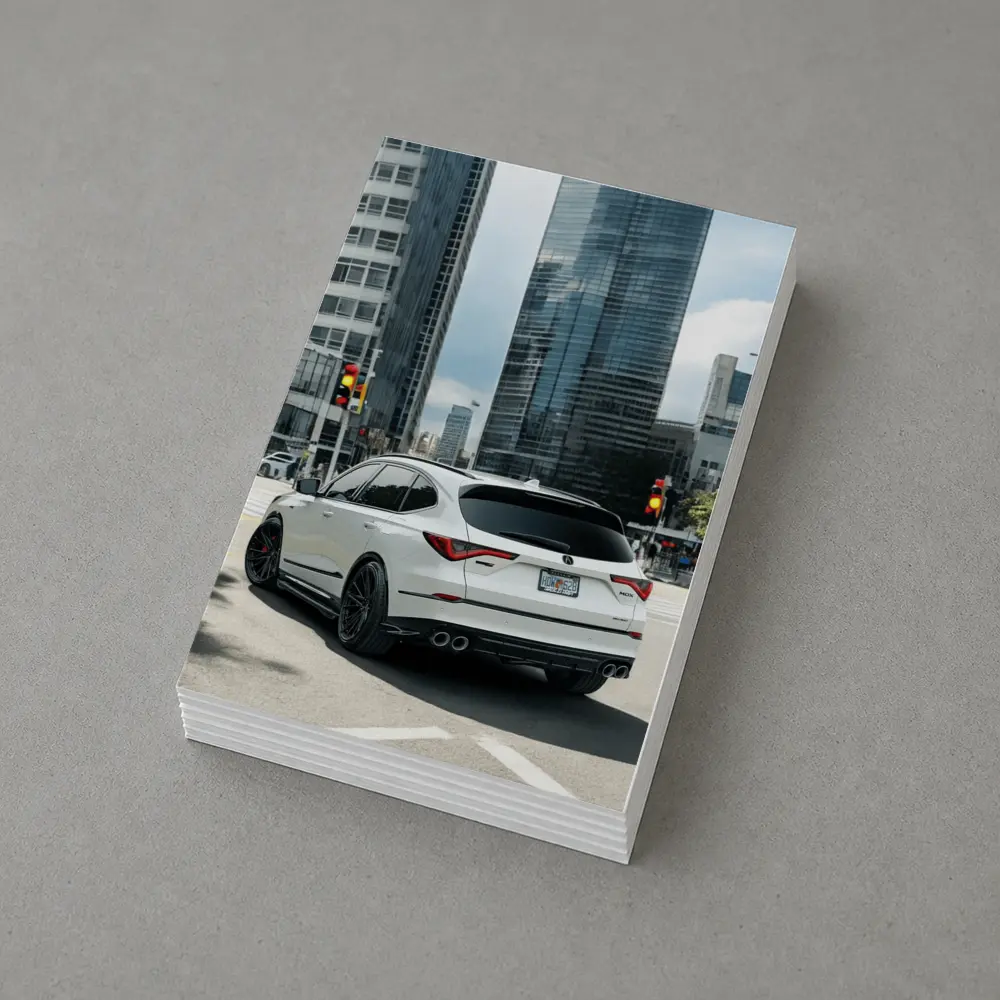 Acura MDX Type S City Street White – Postcards