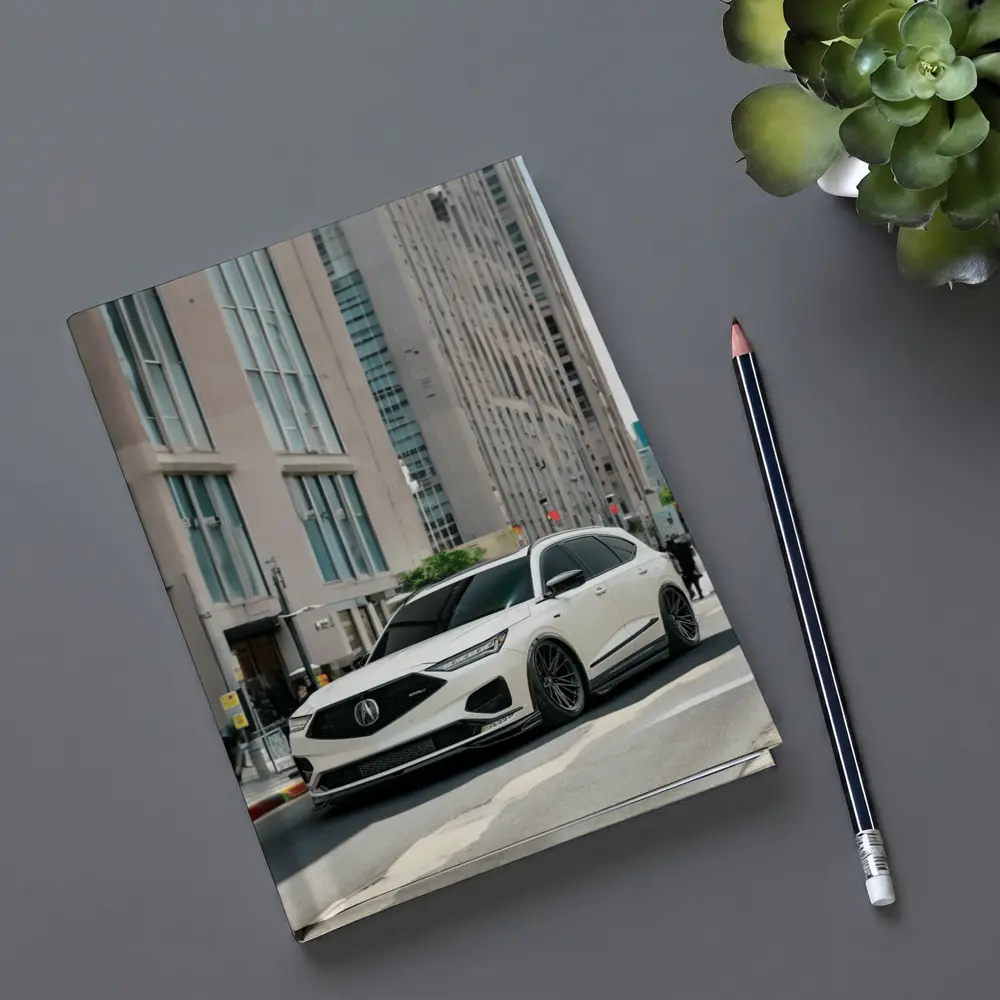 Acura MDX White SUV City Street – Notebooks