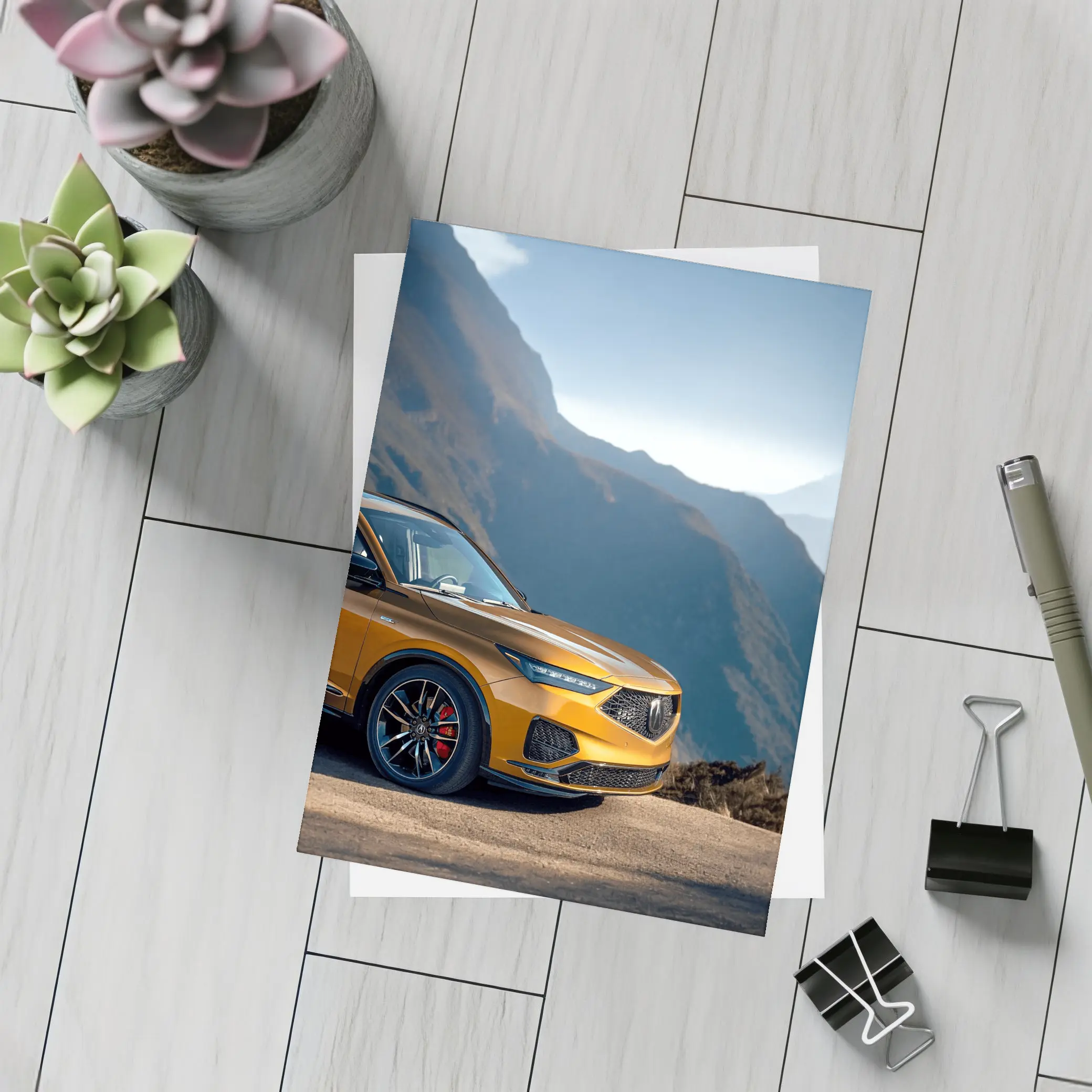 Acura MDX Type S Mountain Road Gold – Postcards