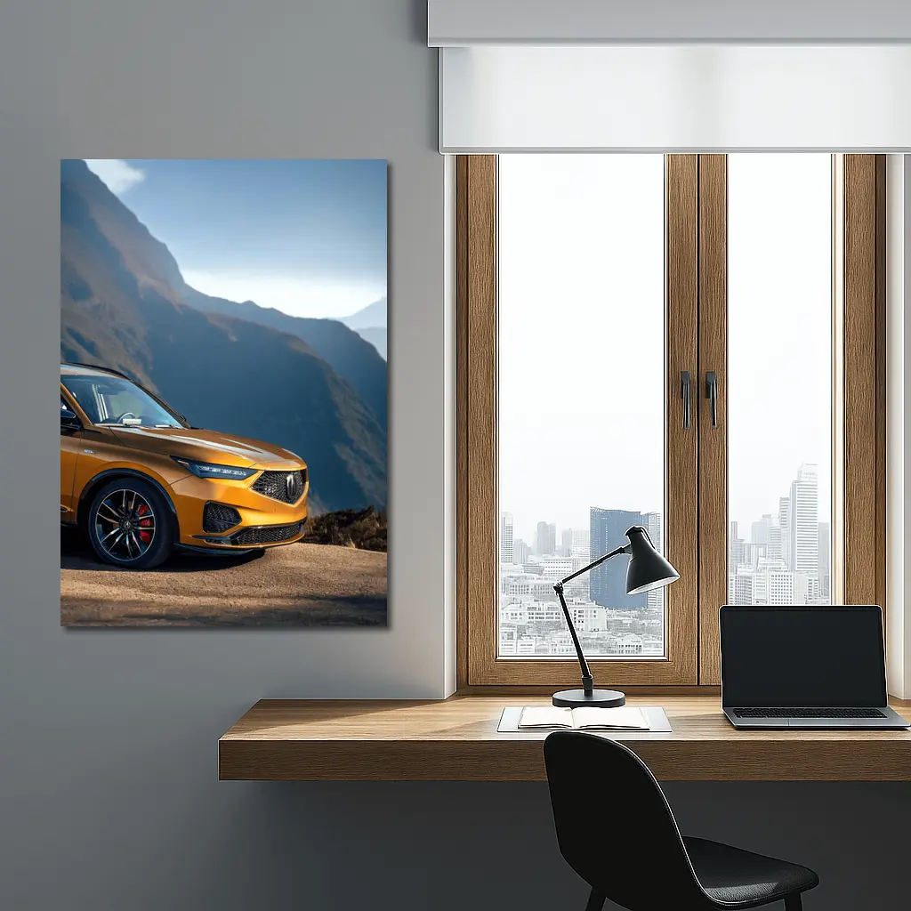 Acura MDX Type S Mountain Road Gold – Wall Art