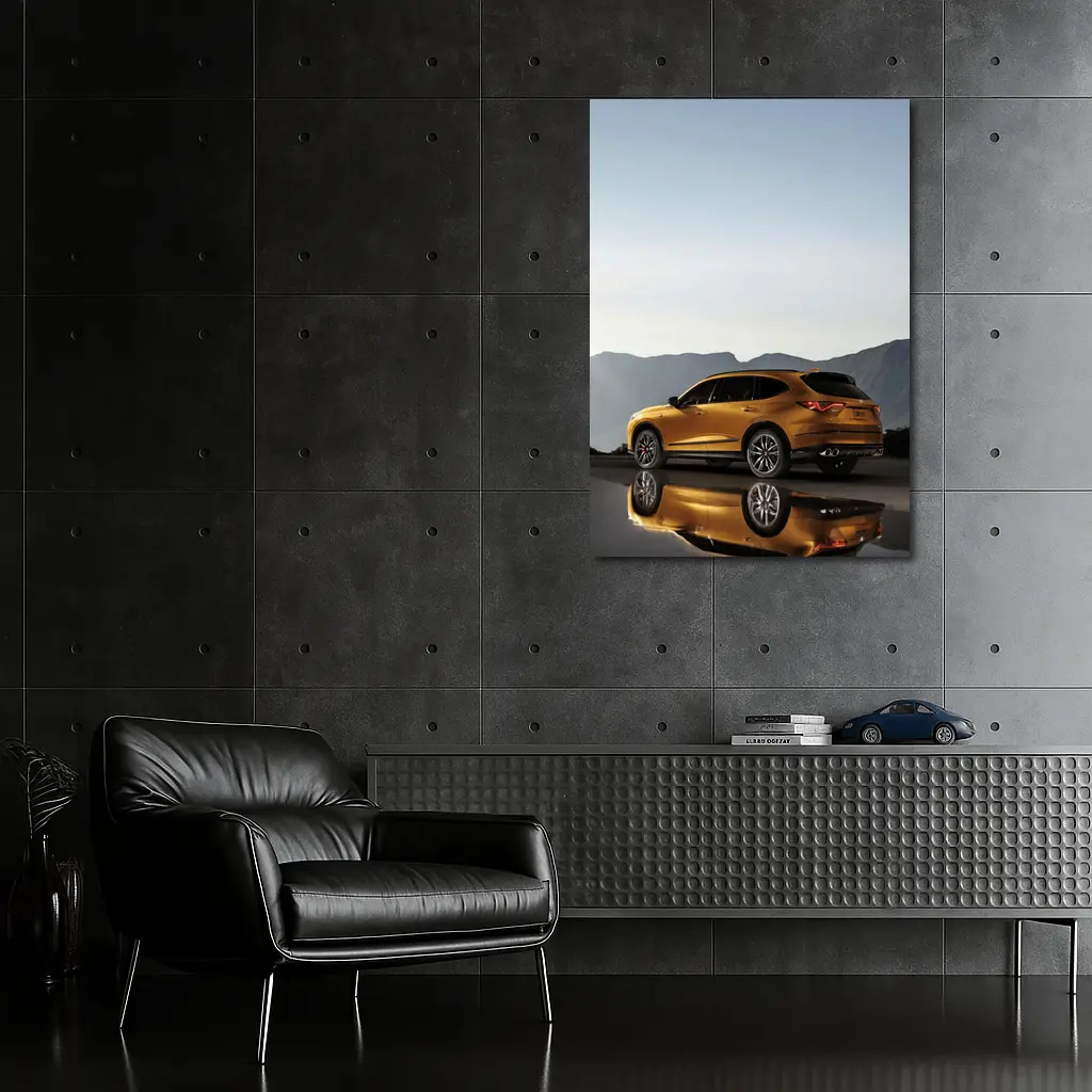 Acura MDX Type S Golden Mountain Reflection – Wall Art