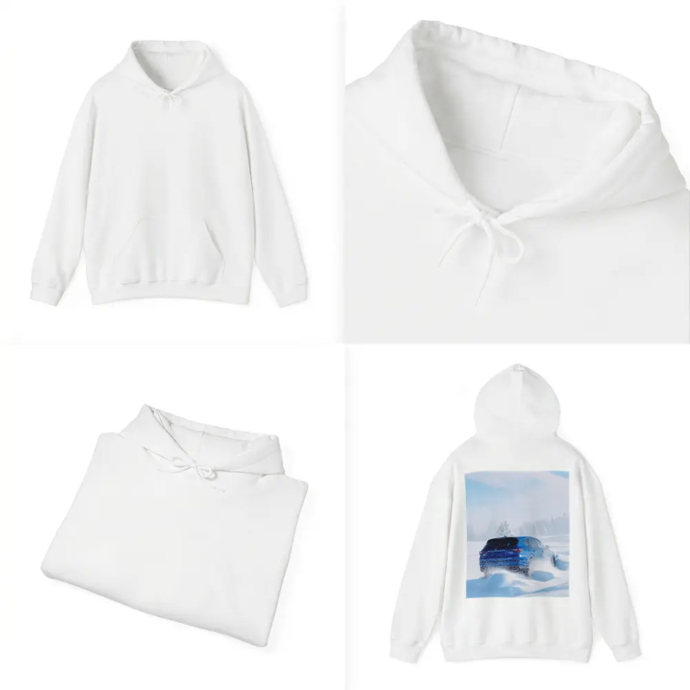 Acura MDX Drifting Through Deep Winter Snow – Hoodies