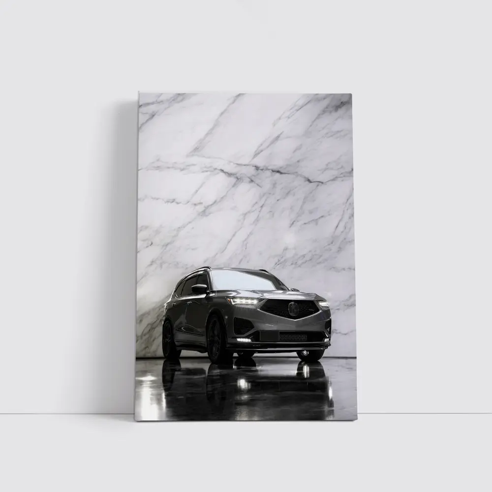 Acura MDX Gray SUV Marble Studio – Wall Art