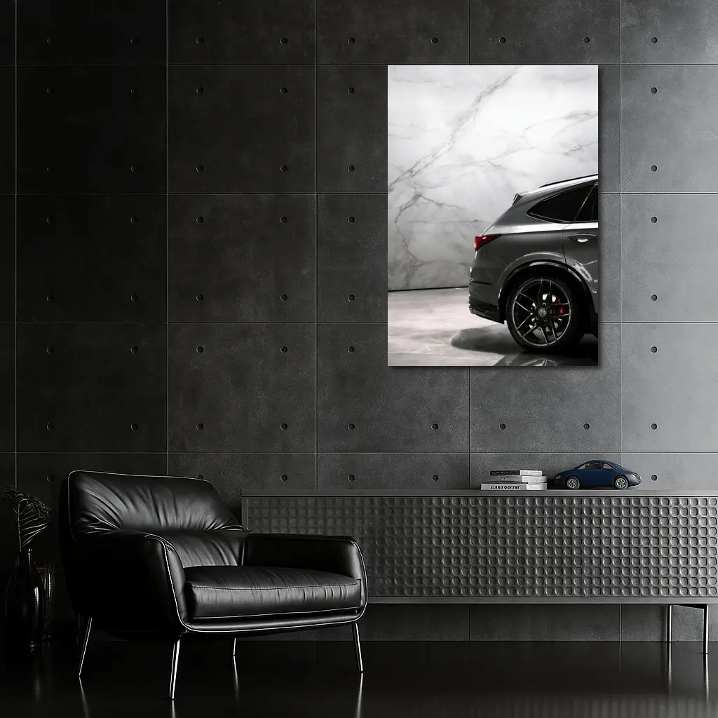 Acura MDX Dark Gray Marble Studio Background – Wall Art