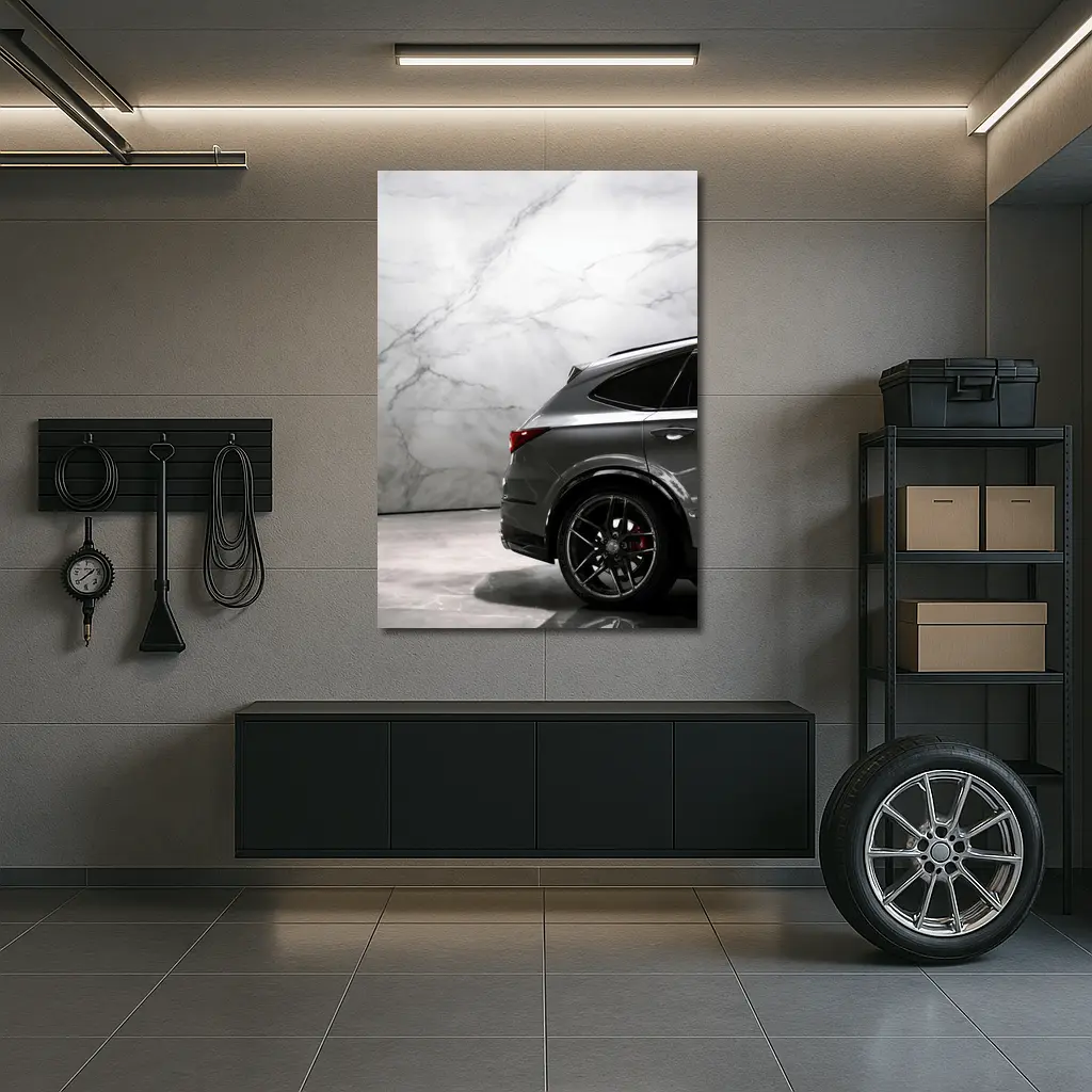 Acura MDX Dark Gray Marble Studio Background – Wall Art