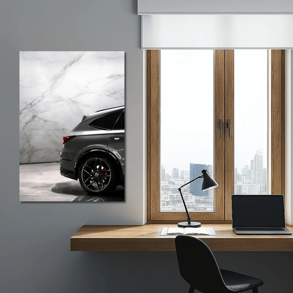 Acura MDX Dark Gray Marble Studio Background – Wall Art