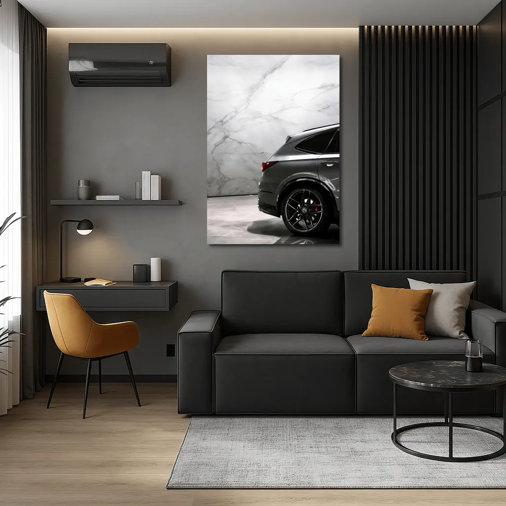 Acura MDX Dark Gray Marble Studio Background – Wall Art