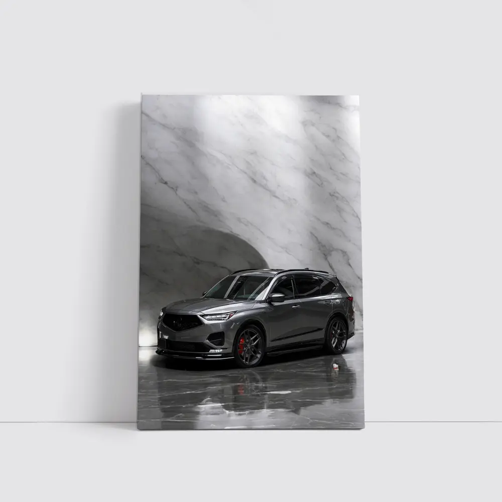 Acura MDX Gray SUV Marble Studio – Wall Art