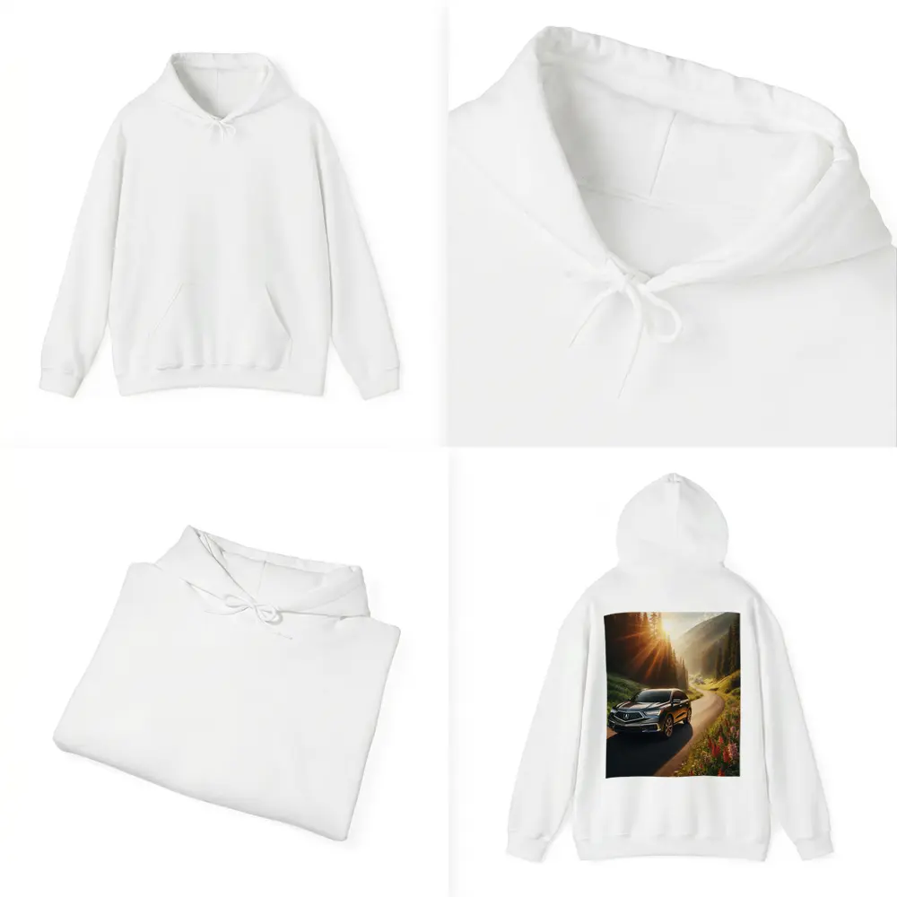 Acura MDX Driving Scenic Mountain Road Sunset – Hoodies