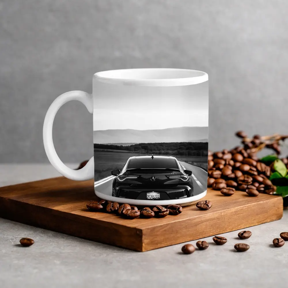 Acura TLX Black and White Open Road – Mugs