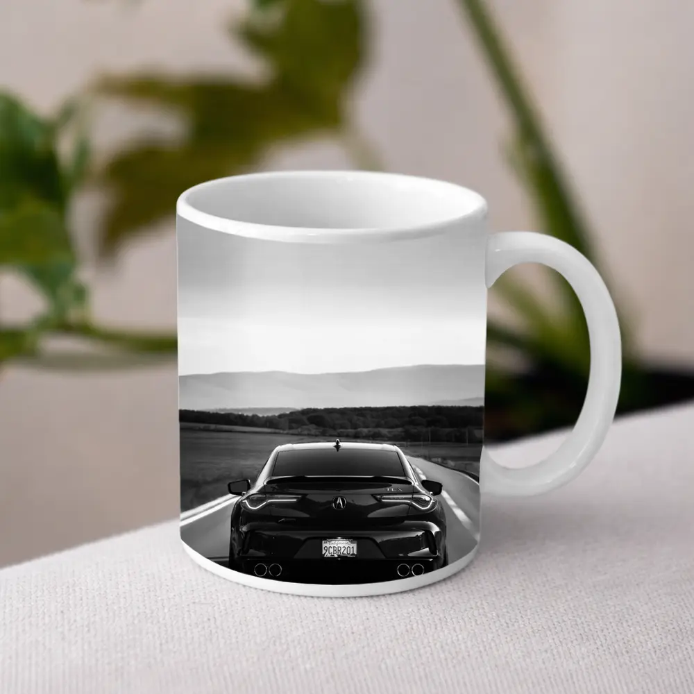 Acura TLX Black and White Open Road – Mugs