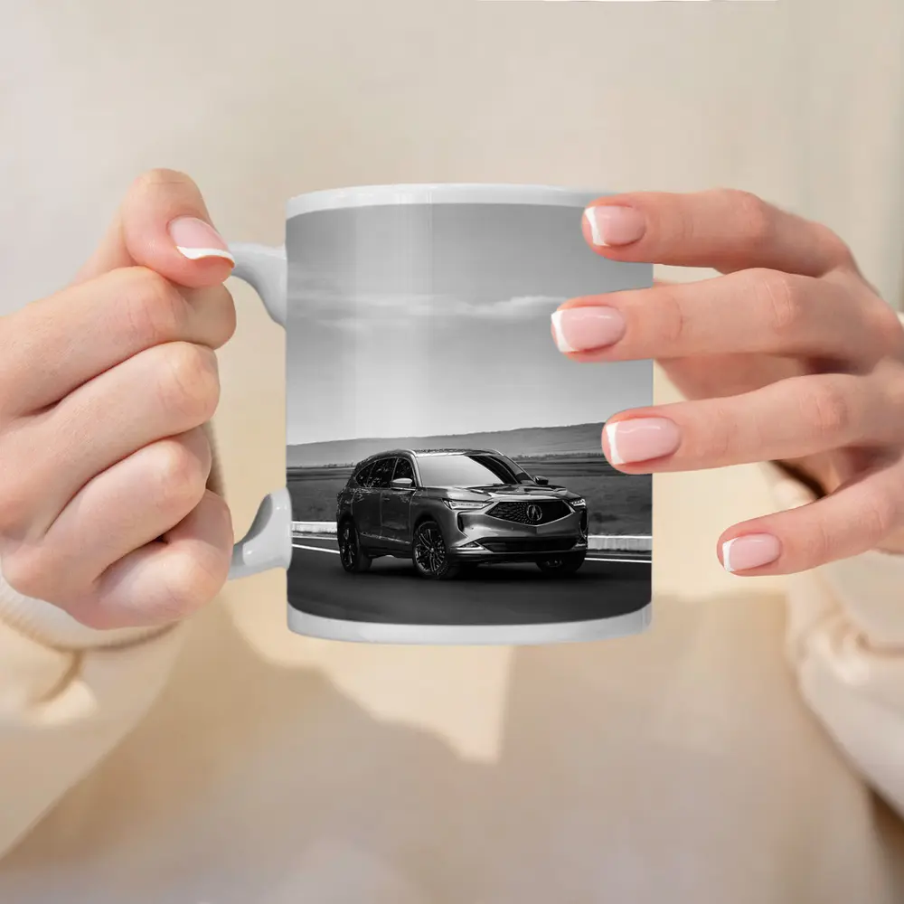 Acura MDX SUV Driving Open Road – Mugs