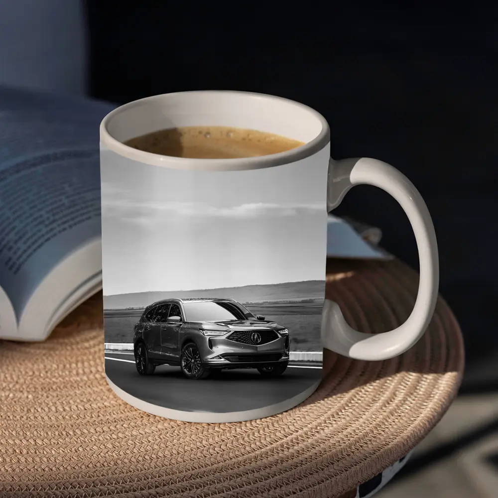 Acura MDX SUV Driving Open Road – Mugs