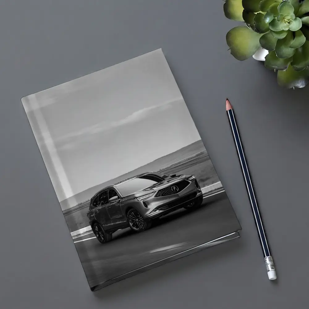 Acura MDX SUV Driving Open Road – Notebooks