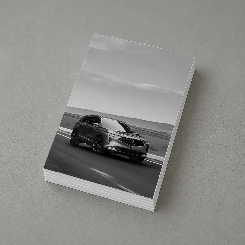 Acura MDX SUV Driving Open Road – Postcards