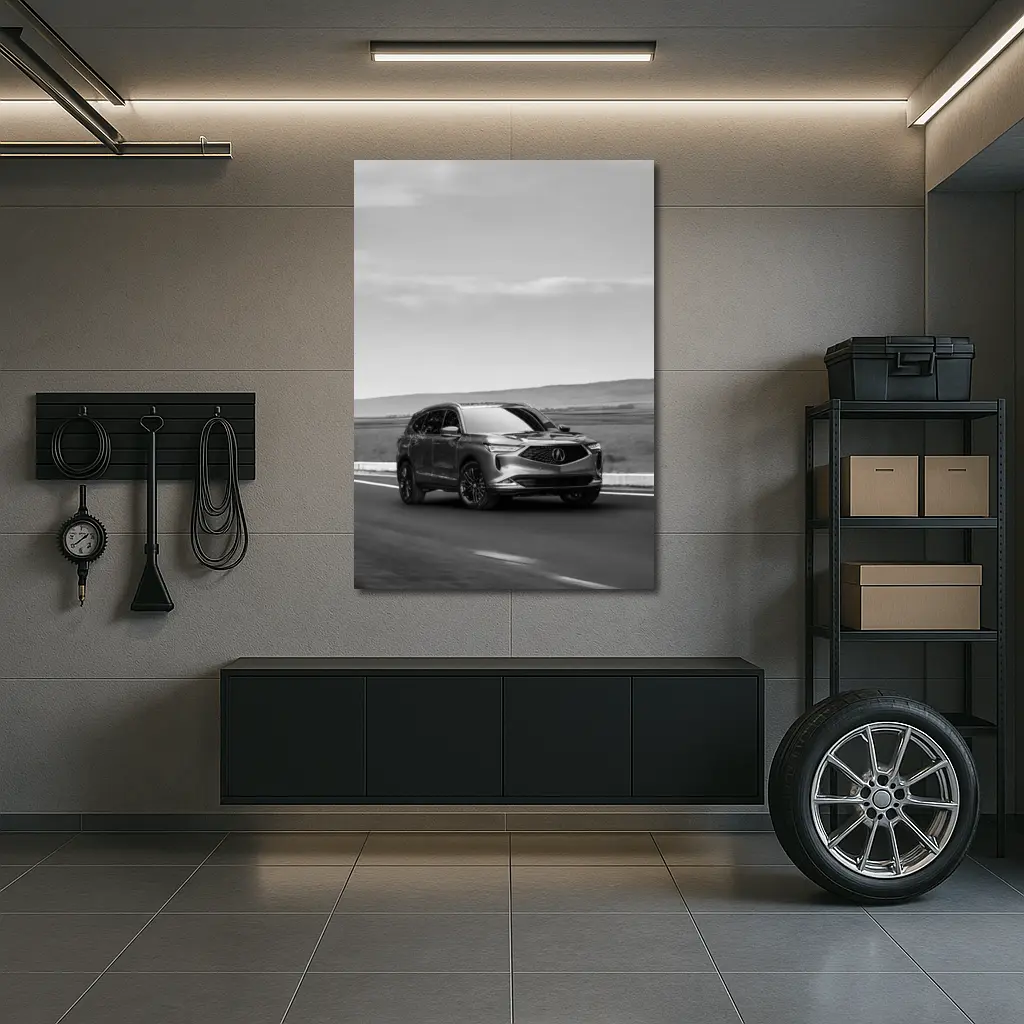 Acura MDX SUV Driving Open Road – Wall Art
