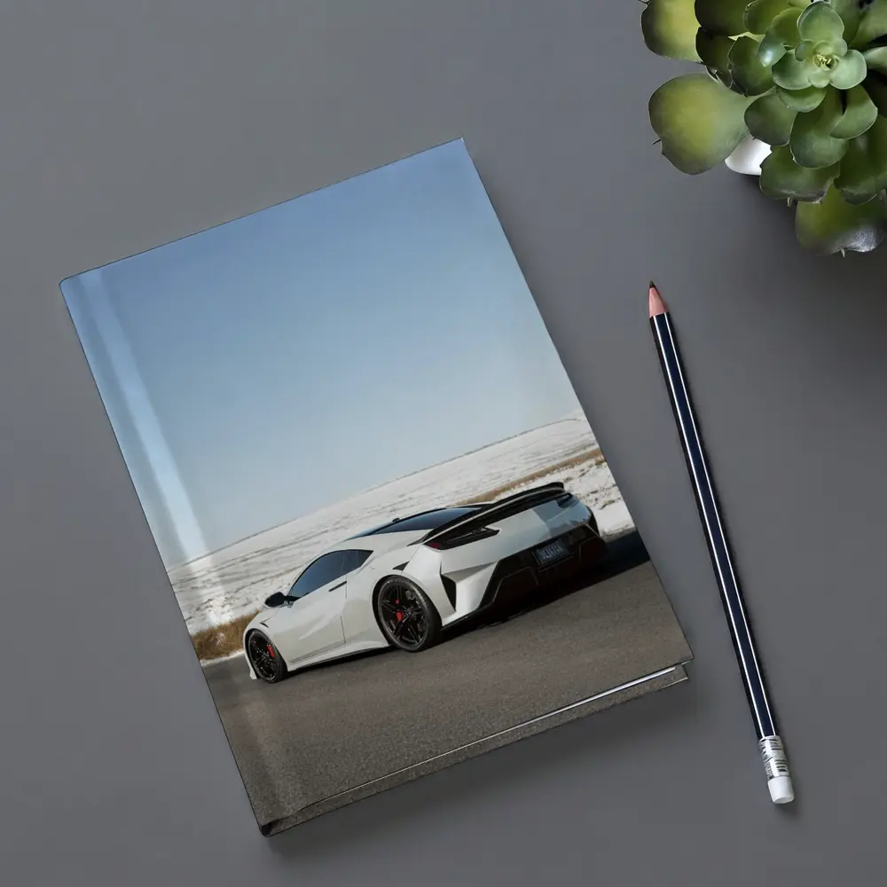 Acura NSX White Supercar Snowy Winter Road – Notebooks