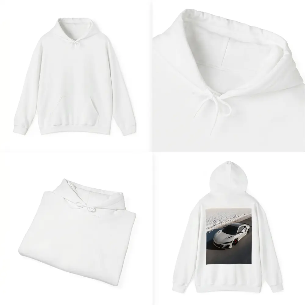 Acura NSX Type S White Snow Road – Hoodies