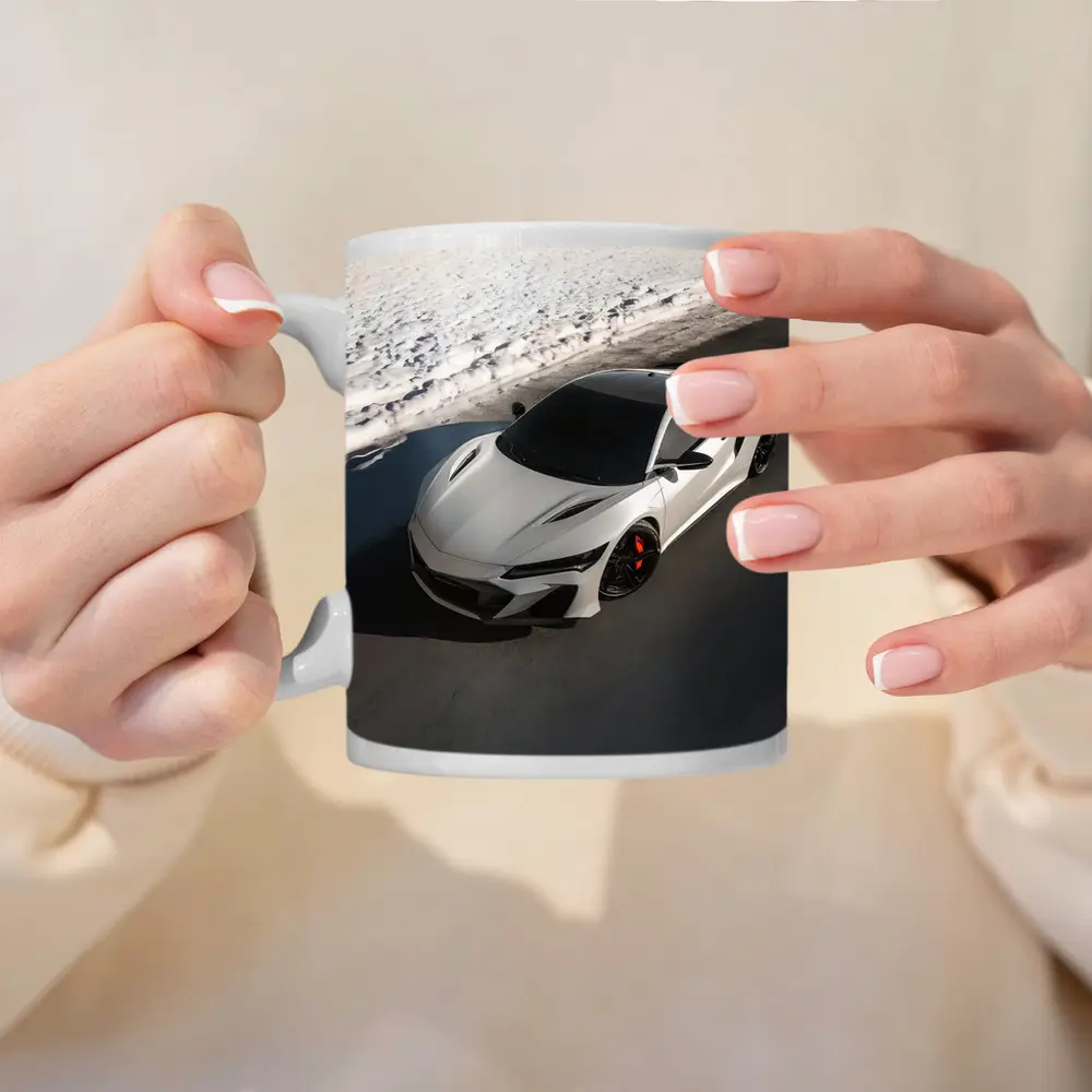 Acura NSX Type S White Snow Road – Mugs
