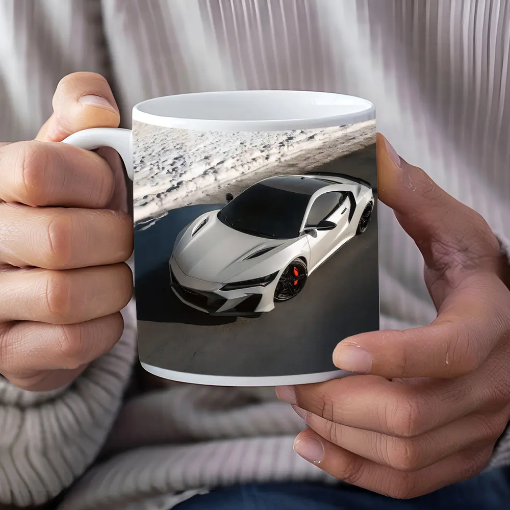 Acura NSX Type S White Snow Road – Mugs