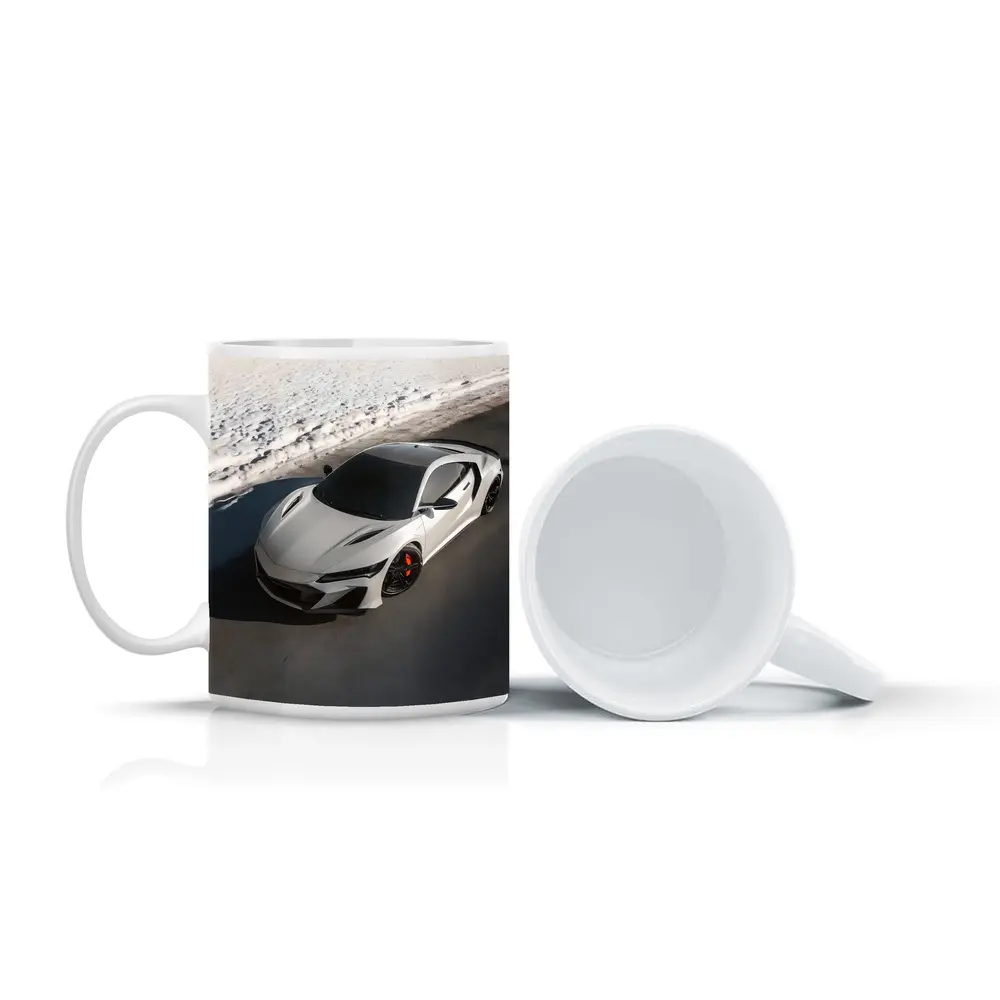 Acura NSX Type S White Snow Road – Mugs