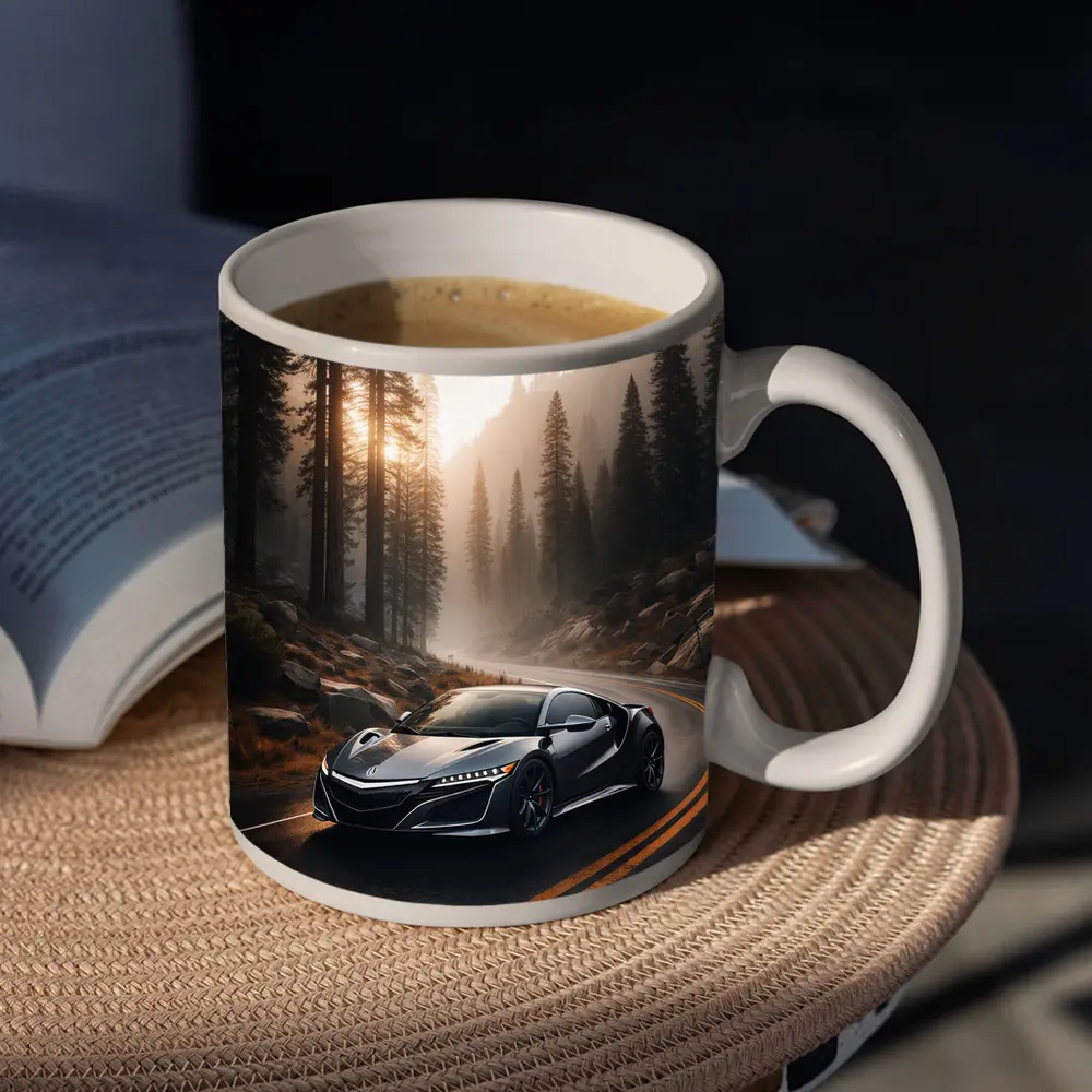 Acura NSX on Misty Forest Road – Mugs