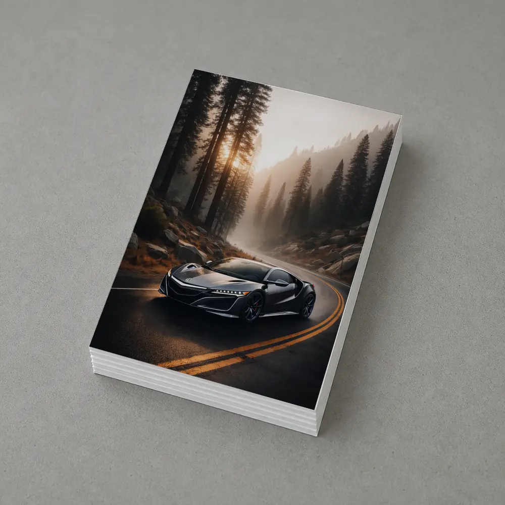 Acura NSX on Misty Forest Road – Postcards