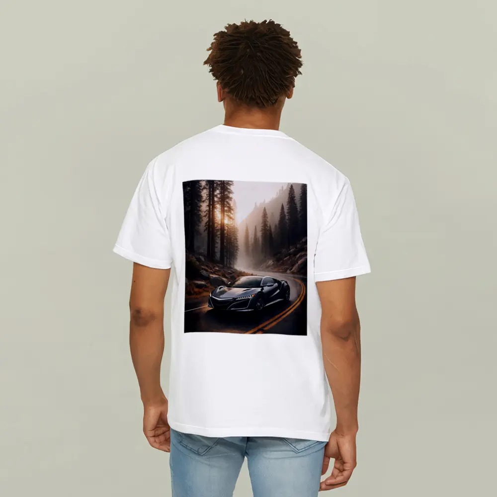 Acura NSX on Misty Forest Road – T-Shirts