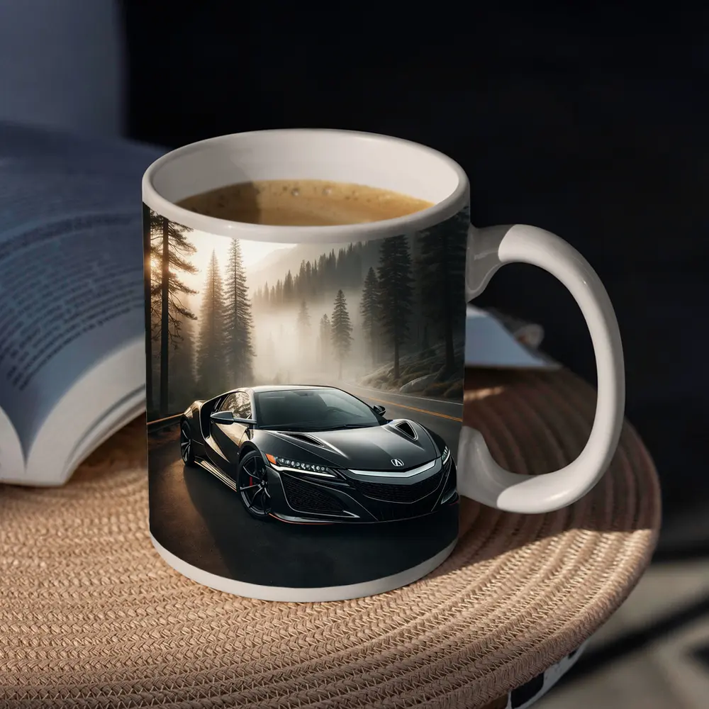 Acura NSX Black Sports Car Misty Forest – Mugs