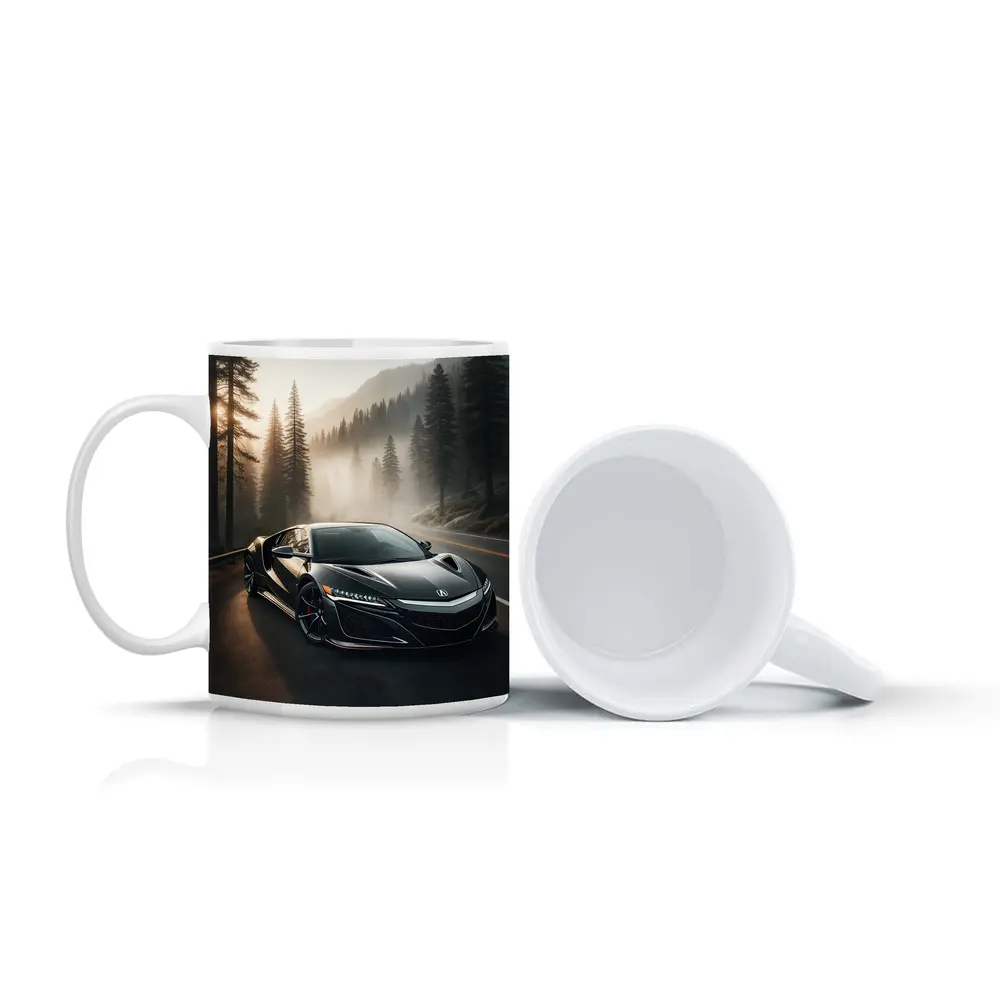 Acura NSX Black Sports Car Misty Forest – Mugs
