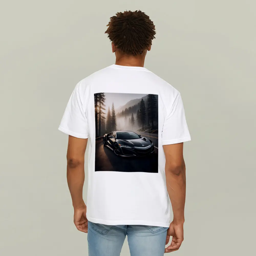 Acura NSX Black Sports Car Misty Forest – T-Shirts