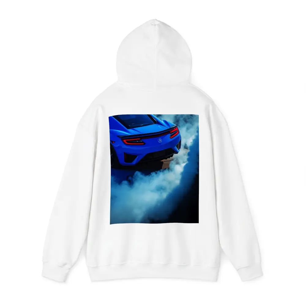 Acura NSX Blue Supercar Burnout Smoke – Hoodies