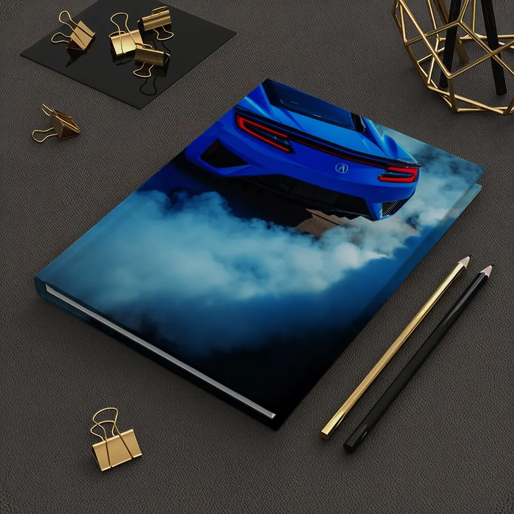 Acura NSX Blue Supercar Burnout Smoke – Notebooks
