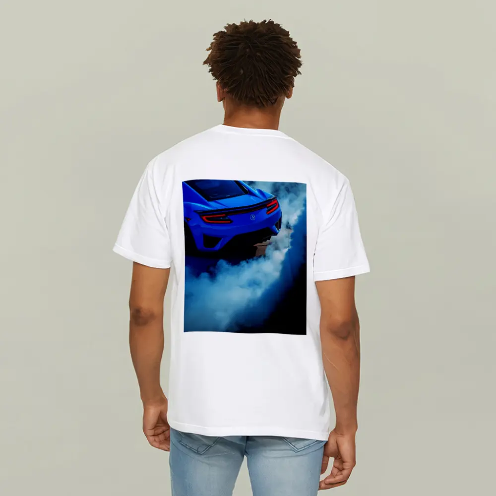 Acura NSX Blue Supercar Burnout Smoke – T-Shirts
