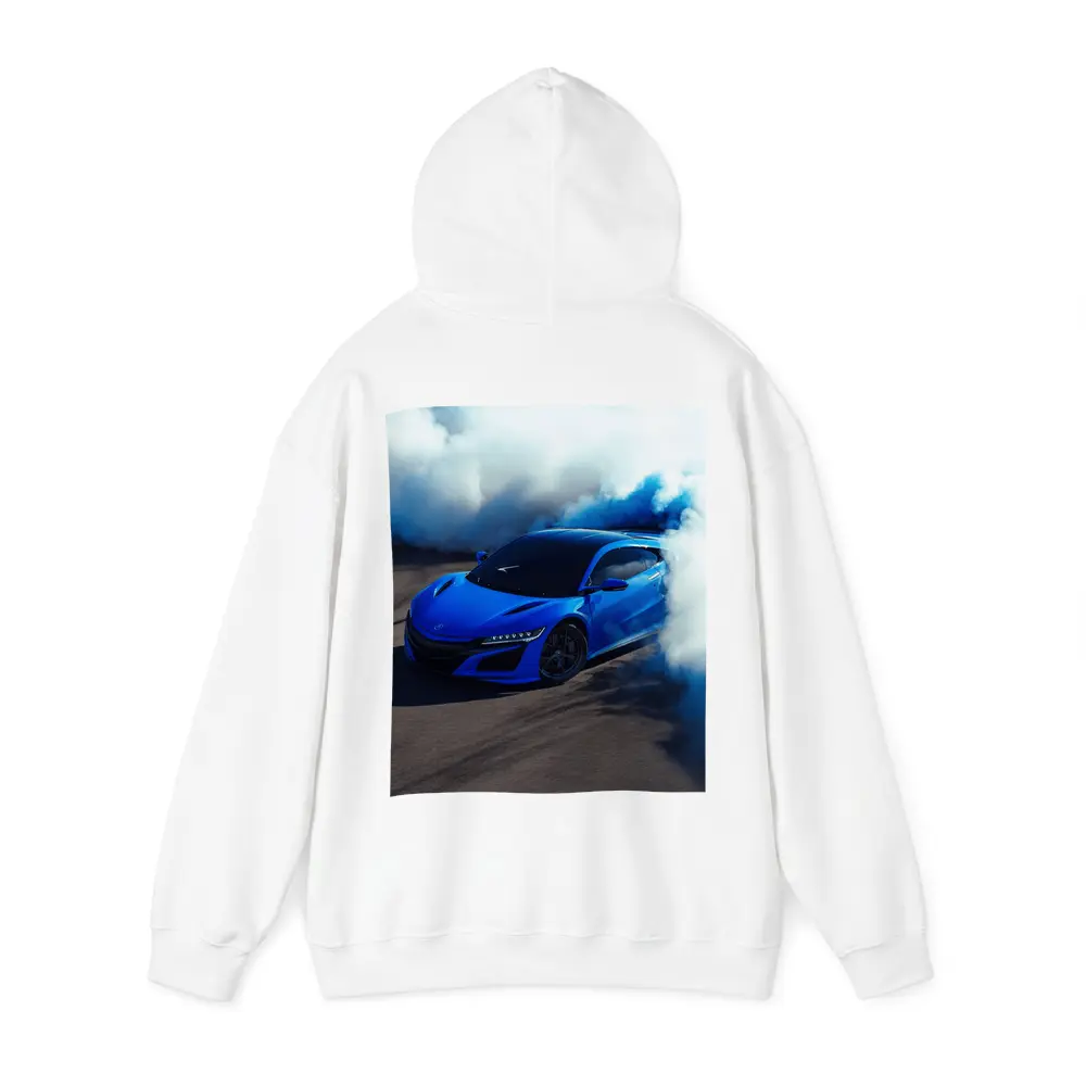 Acura NSX Blue Supercar Smoke Burnout – Hoodies
