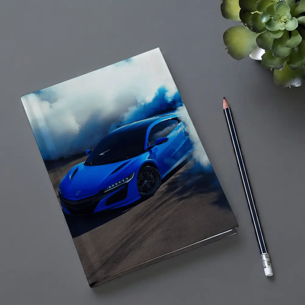 Acura NSX Blue Supercar Smoke Burnout – Notebooks