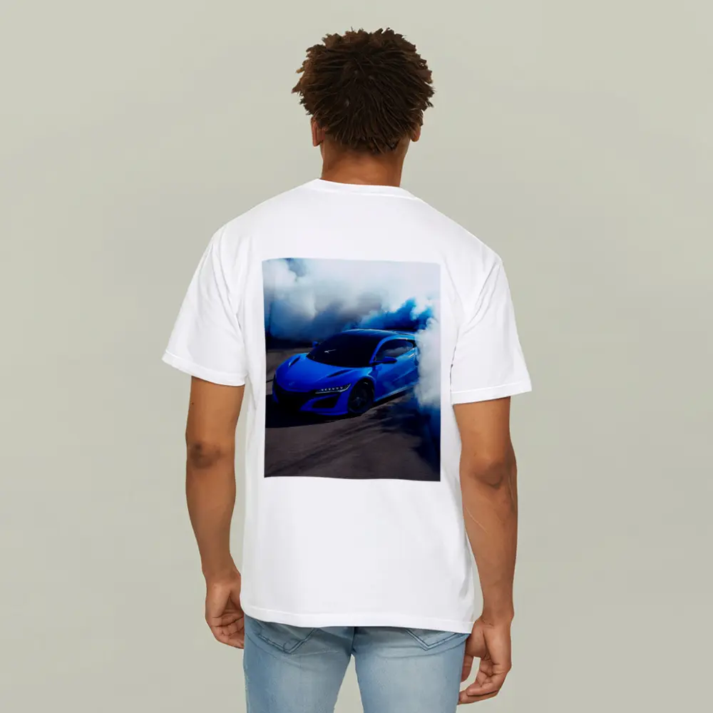 Acura NSX Blue Supercar Smoke Burnout – T-Shirts