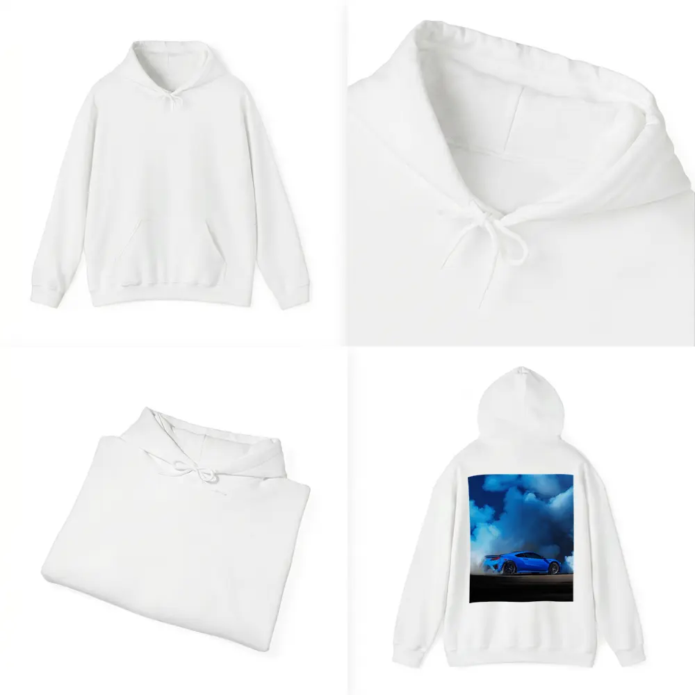 Acura NSX Blue Smoke Track Burnout – Hoodies