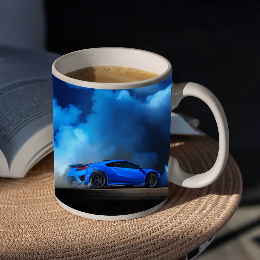 Acura NSX Blue Smoke Track Burnout – Mugs