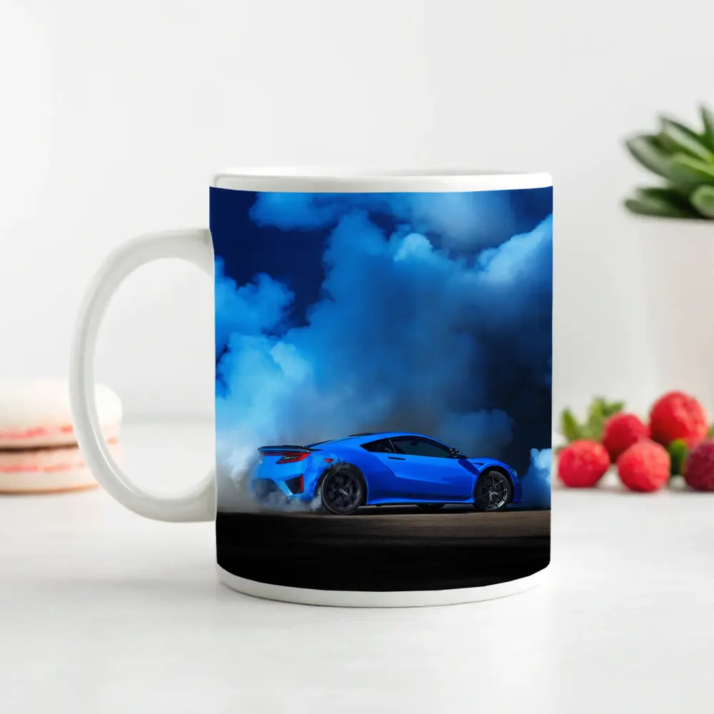 Acura NSX Blue Smoke Track Burnout – Mugs