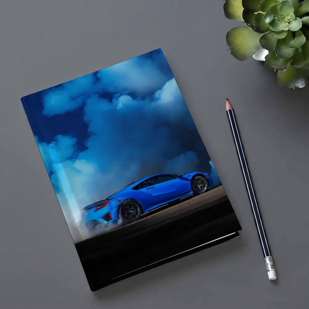 Acura NSX Blue Smoke Track Burnout – Notebooks