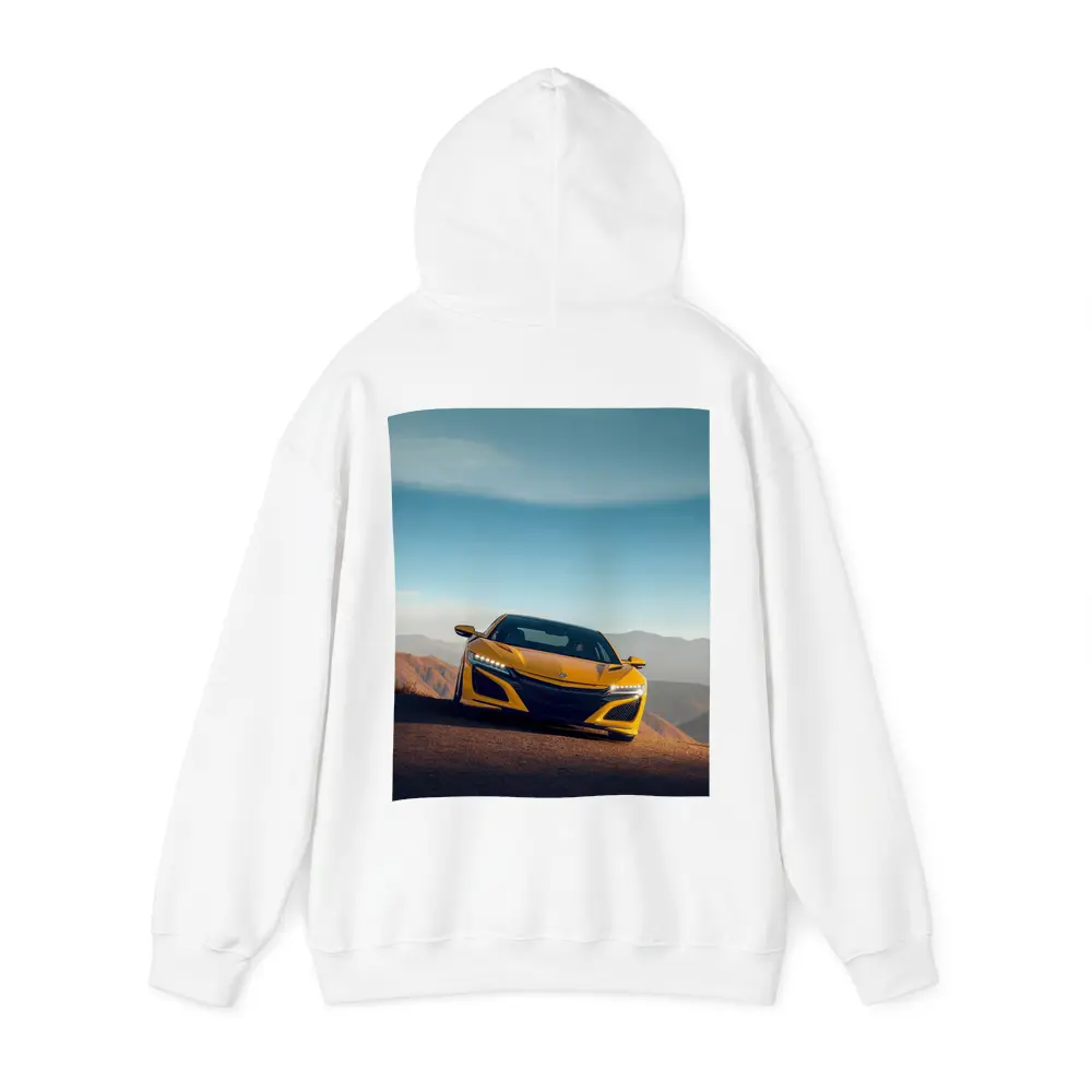 Acura NSX Yellow Sports Car Mountain Road – Hoodies