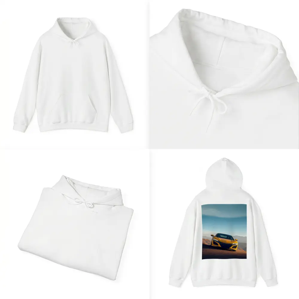 Acura NSX Yellow Sports Car Mountain Road – Hoodies