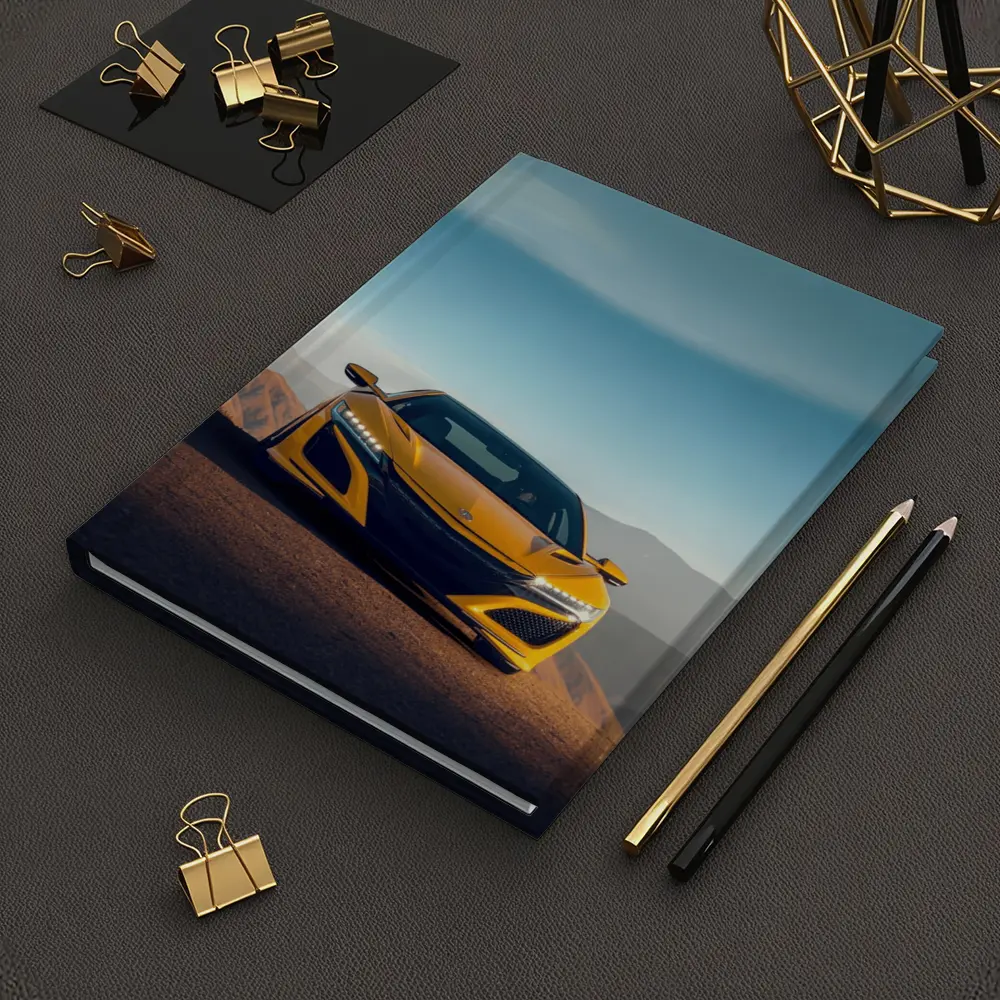Acura NSX Yellow Sports Car Mountain Road – Notebooks