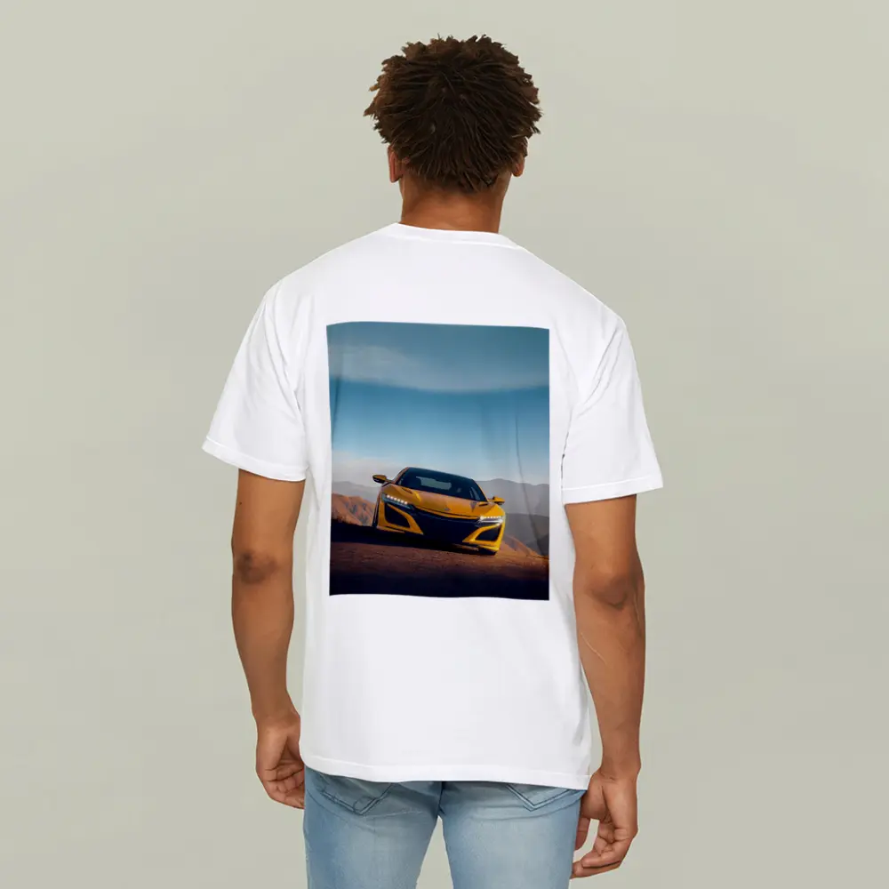Acura NSX Yellow Sports Car Mountain Road – T-Shirts