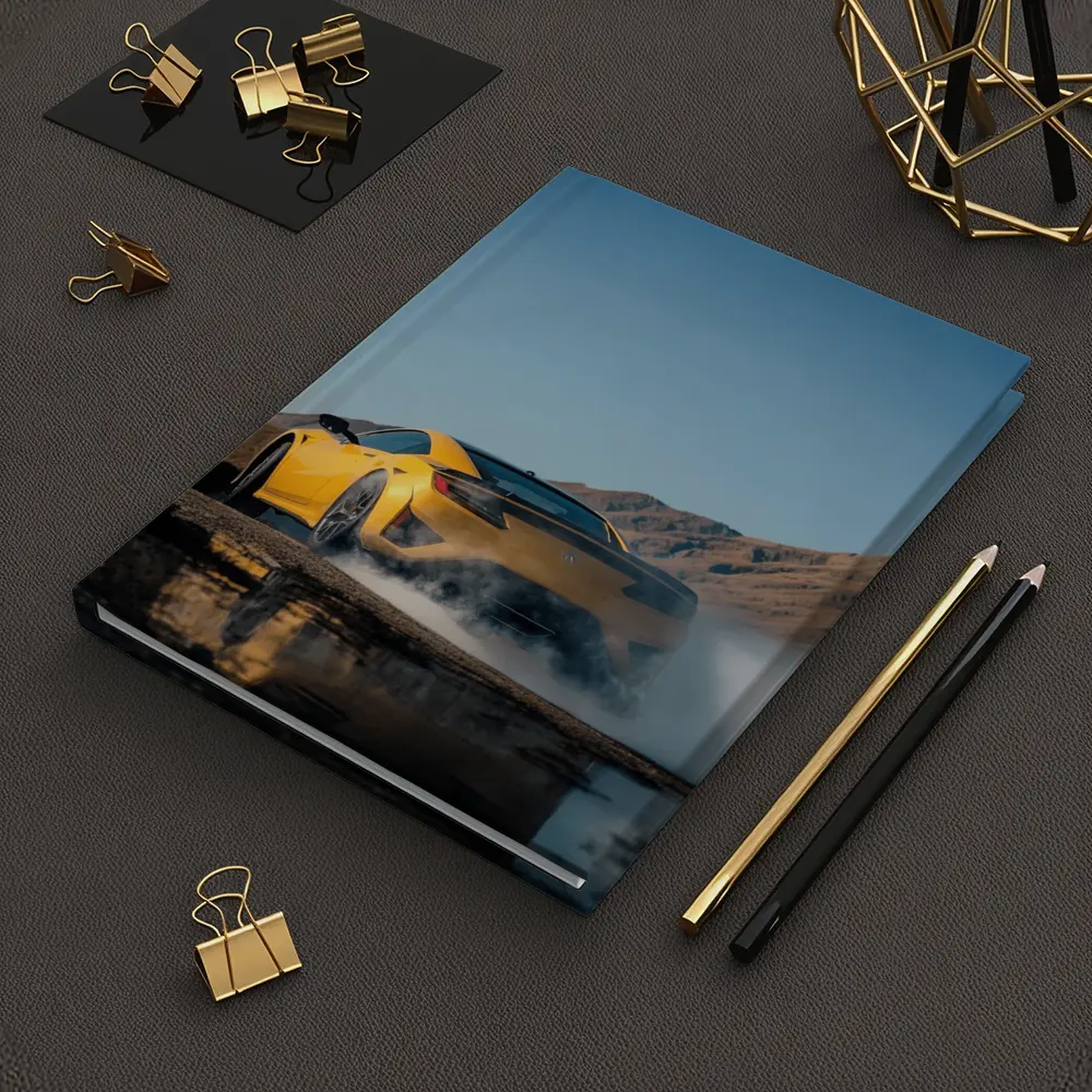 Acura NSX Yellow Burnout Mountain Backdrop – Notebooks