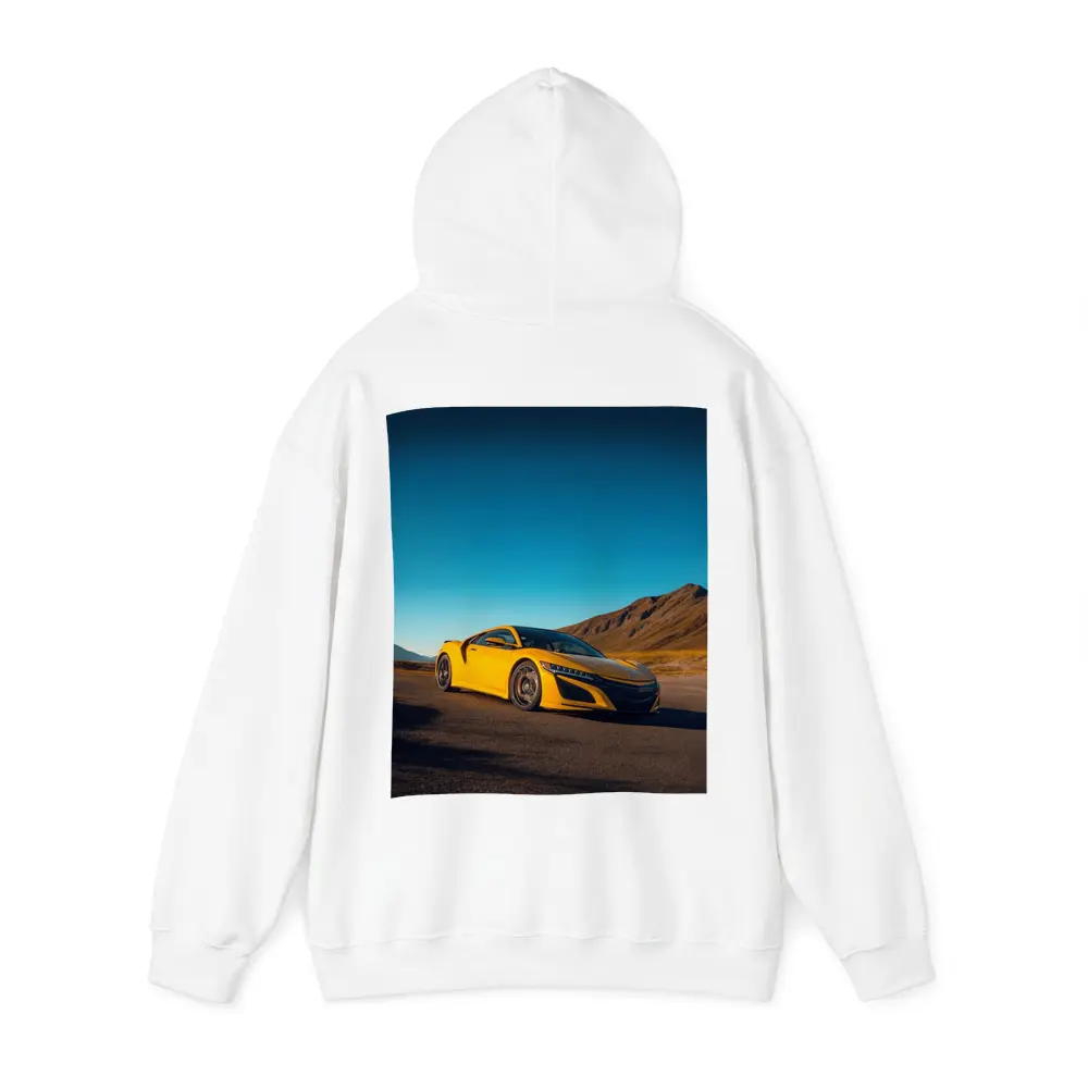 Yellow Acura NSX Mountain Desert Road – Hoodies
