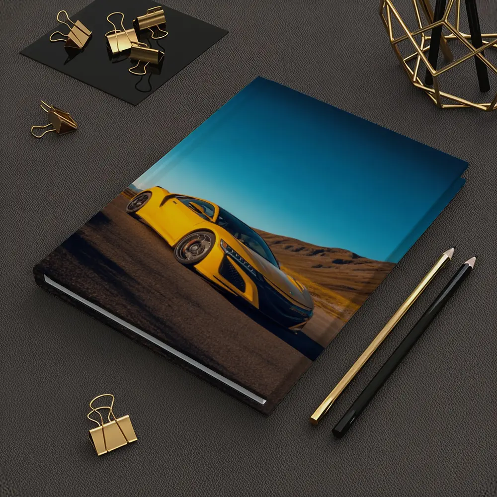 Yellow Acura NSX Mountain Desert Road – Notebooks